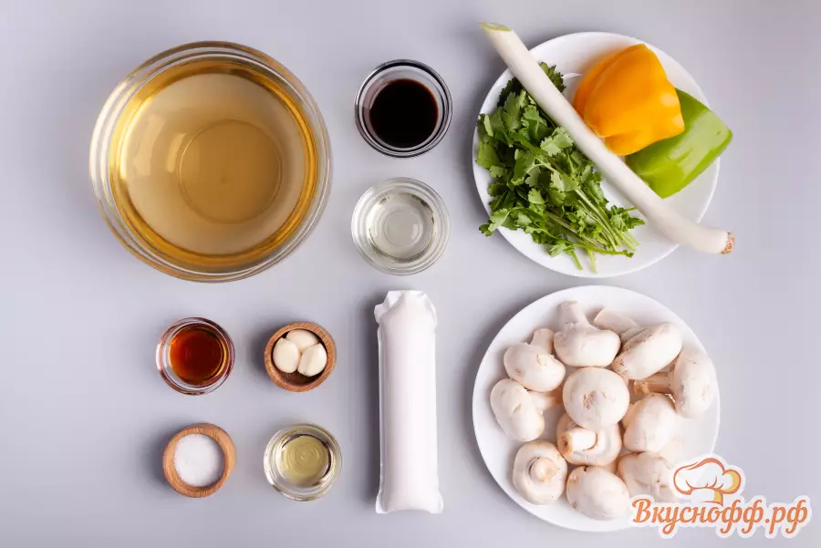 Суп с тофу и грибами - Ингредиенты и состав рецепта