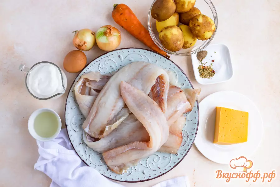 Рыба с картошкой в духовке - Ингредиенты и состав рецепта