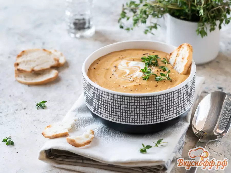 Постный суп из чечевицы - Готовое блюдо
