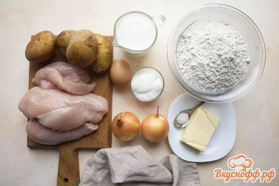 Мини-курники с курицей - Ингредиенты и состав рецепта