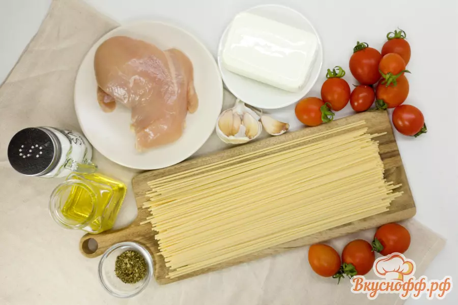 Макароны с курицей и сыром - Ингредиенты и состав рецепта