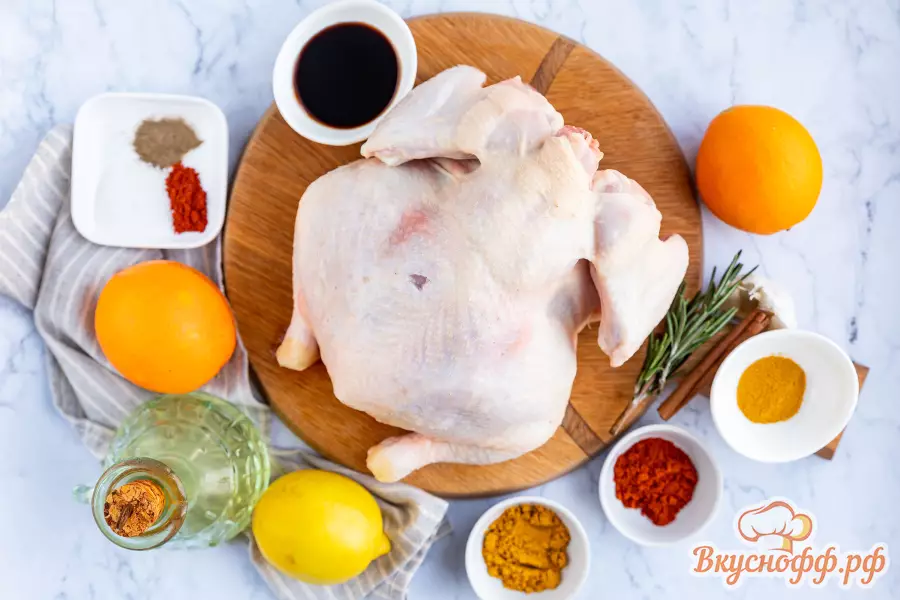 Курица с апельсинами - Ингредиенты и состав рецепта
