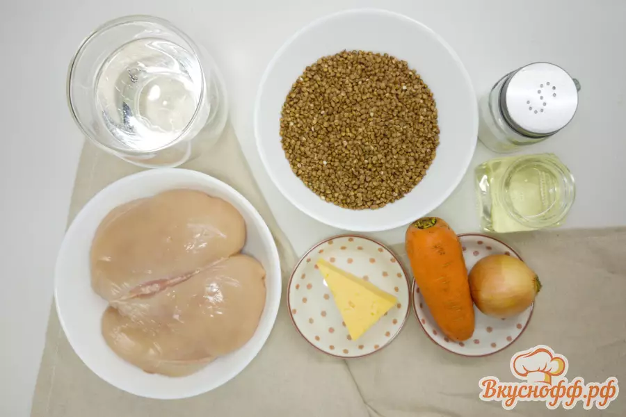 Гречка с курицей в духовке - Ингредиенты и состав рецепта