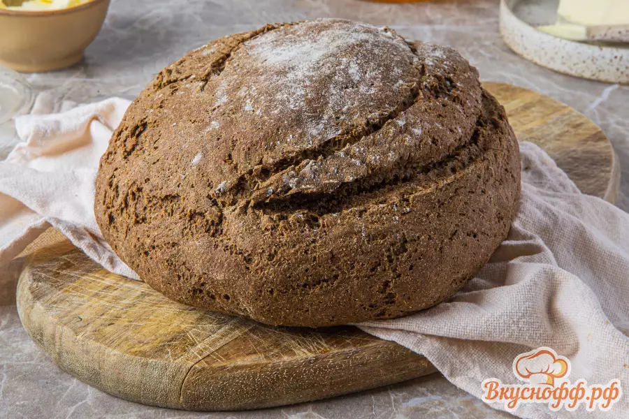Чёрный хлеб в духовке - Готовое блюдо