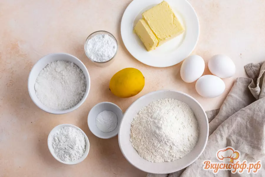Лимонный кекс - Ингредиенты и состав рецепта