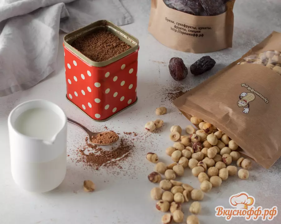 Шоколадные конфеты с фундуком - Ингредиенты и состав рецепта