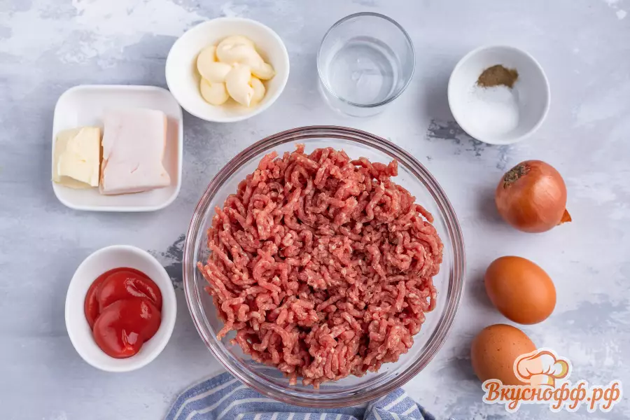 Бифштекс с яйцом - Ингредиенты и состав рецепта