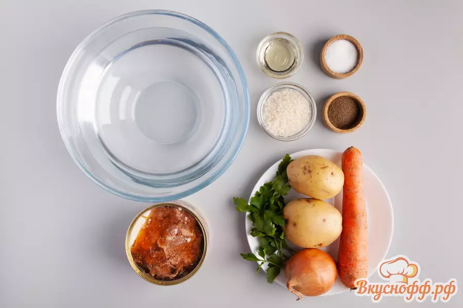 Суп с тушёнкой - Ингредиенты и состав рецепта