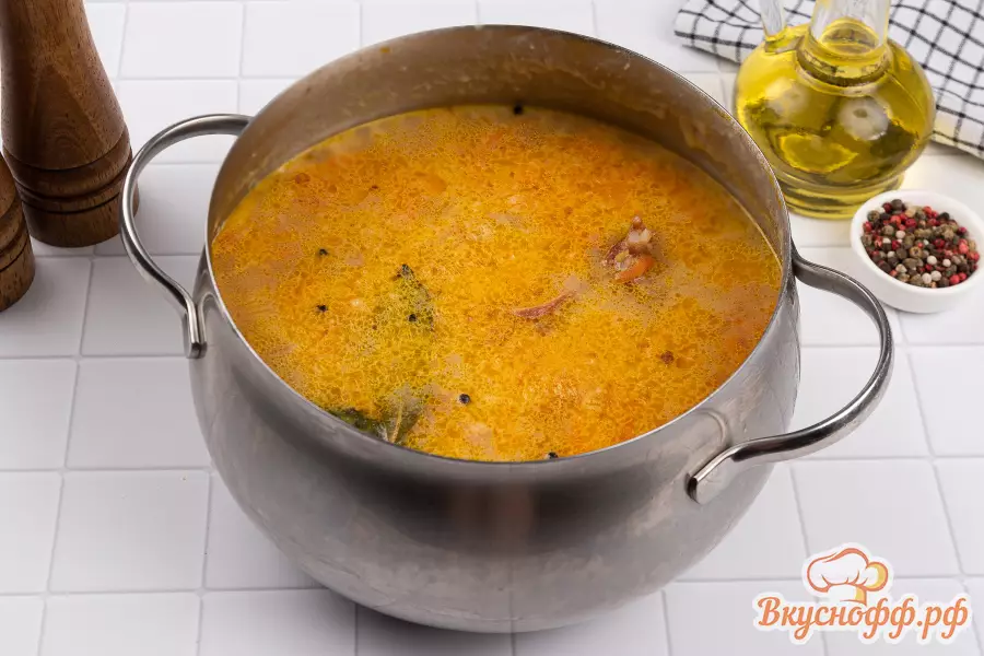 Гороховый суп с рёбрышками - Готовое блюдо