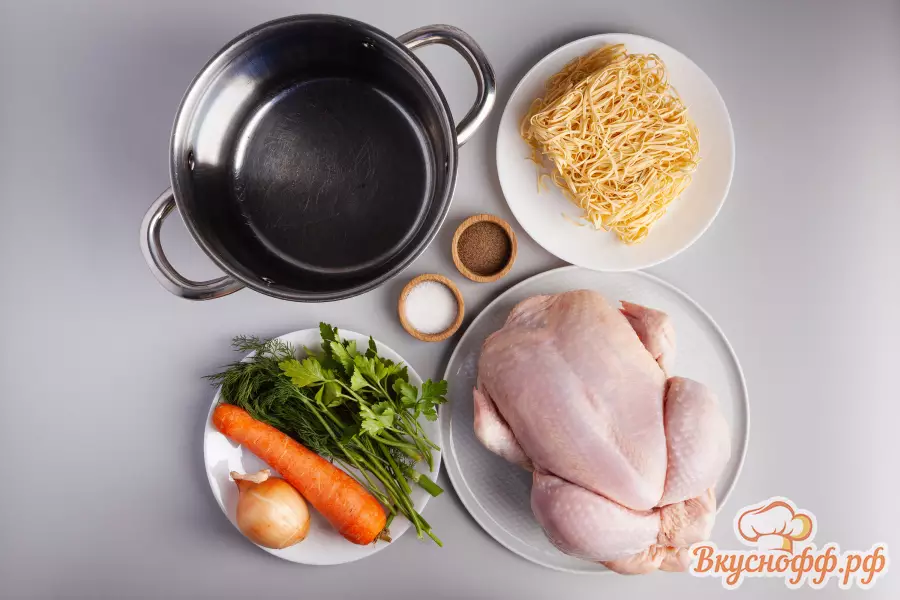 Куриный суп с лапшой - Ингредиенты и состав рецепта