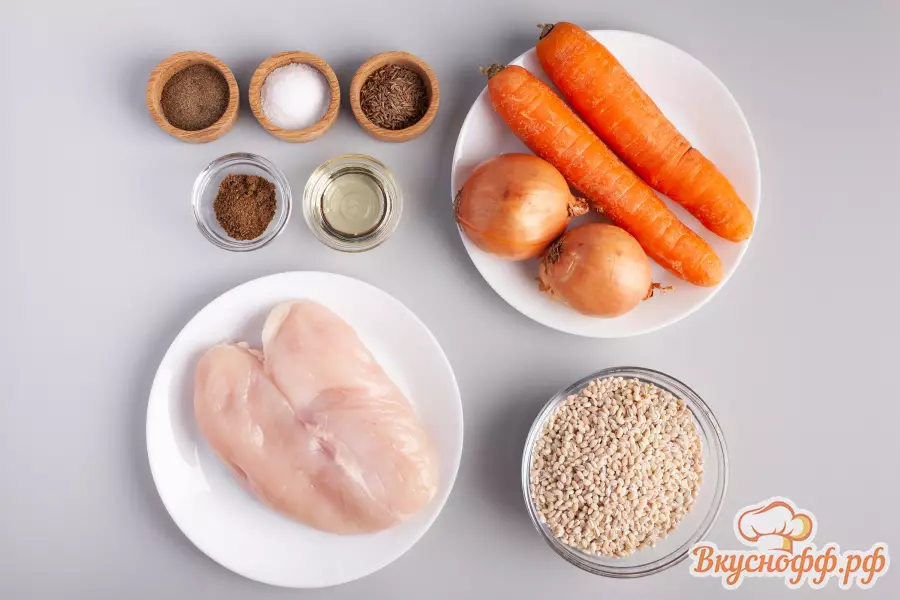 Перловка с курицей - Ингредиенты и состав рецепта