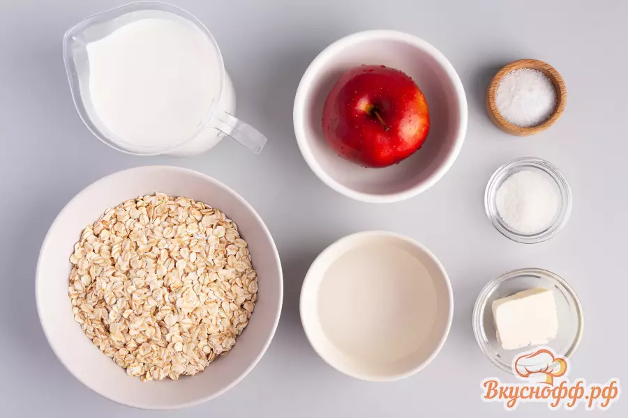 Геркулесовая каша на молоке - Ингредиенты и состав рецепта
