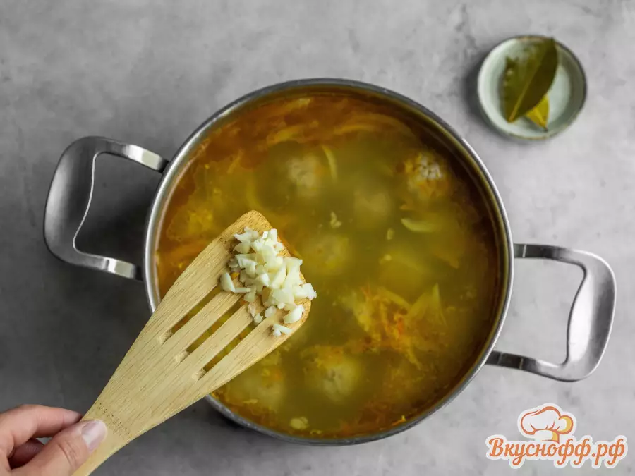 Суп с фрикадельками и булгуром - Шаг 7
