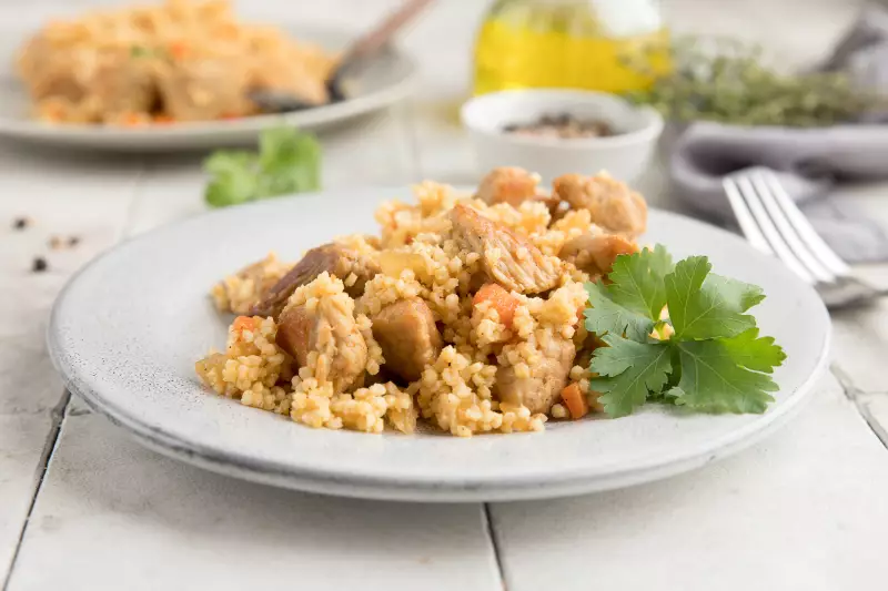 Пшённая каша с мясом