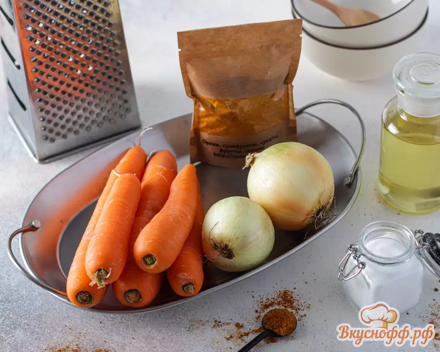 Морковь по-корейски быстрого приготовления - Ингредиенты и состав рецепта