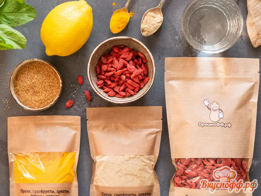 Чай с ягодами годжи - Ингредиенты и состав рецепта