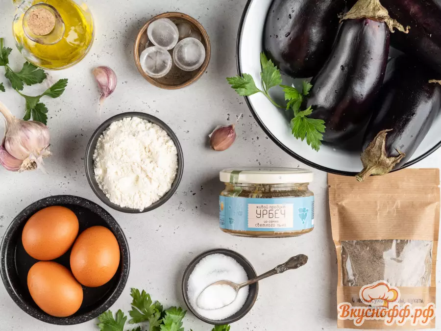 Баклажаны в кляре на сковороде - Ингредиенты и состав рецепта